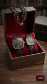 ست دونفره ساعت CASIO و دستبند قلبی برای زوجها